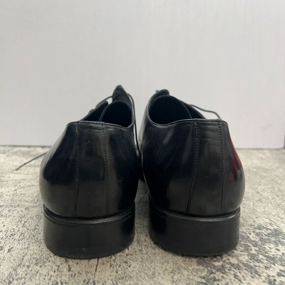 Melluso Classic Black Leather Almond Toe Mens Formal Elegant Shoe Size 11 main image 12
